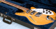 Load image into Gallery viewer, 12 String Model 370 Electric Guitar Natural Wood 24 Frets