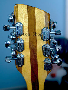 12 String Model 370 Electric Guitar Natural Wood 24 Frets