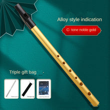 Load image into Gallery viewer, 1Pc 6 Hole Flute C/D Key Irish Whistle Ireland Tin Penny Whistle Metal