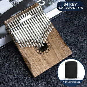 34 Keys Kalimba Solid Wooden Thumb Piano Children Enlightened Keyboard