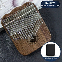 Load image into Gallery viewer, 34 Keys Kalimba Solid Wooden Thumb Piano Children Enlightened Keyboard