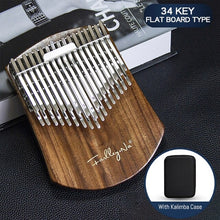 Load image into Gallery viewer, 34 Keys Kalimba Solid Wooden Thumb Piano Children Enlightened Keyboard