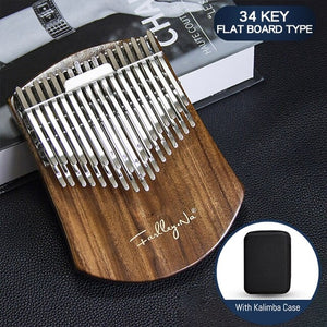 34 Keys Kalimba Solid Wooden Thumb Piano Children Enlightened Keyboard