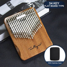 Load image into Gallery viewer, 34 Keys Kalimba Solid Wooden Thumb Piano Children Enlightened Keyboard