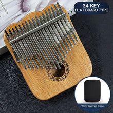 Load image into Gallery viewer, 34 Keys Kalimba Solid Wooden Thumb Piano Children Enlightened Keyboard