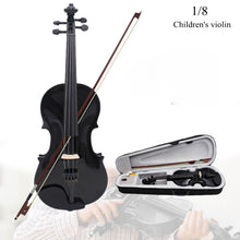 Load image into Gallery viewer, 4/4 3/4 1/2 1/8 Durable Acoustic Violin Color Natural / Black Fiddle