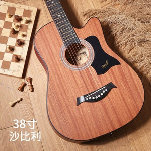 41 Inch Guitar All Solid Wood Veneer 6 String Professional Acoustic