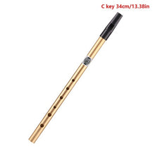 Load image into Gallery viewer, 6 Hole Metal Flute C/d Key Irish Whistle Ireland Tin Penny Whistle