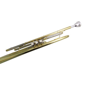 Nickel Musical Instruments | Nickel Bass Trumpet | Trumpet Case - Bb
