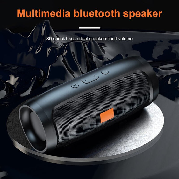 Bluetooth Speaker Dual Speaker Stereo Outdoor Tfusb Playback Fm Voice