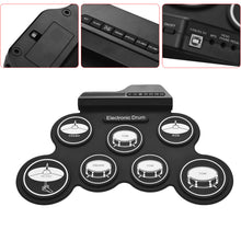 Load image into Gallery viewer, Drum Electronic Drum Set Compact Size Usb Folding Silicon Drum Pad