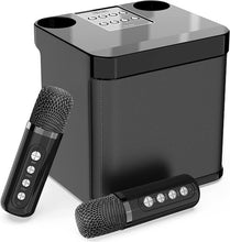 Load image into Gallery viewer, Dual Microphone Karaoke Machine for Adults and Kids Portable Bluetooth