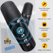 Load image into Gallery viewer, Bluetooth Karaoke Dual Microphone | Bluetooth Speaker Microphone 2 -