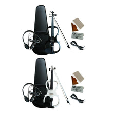 Load image into Gallery viewer, Electric Violin 4/4 with Carrying Case and Accessories Headphone