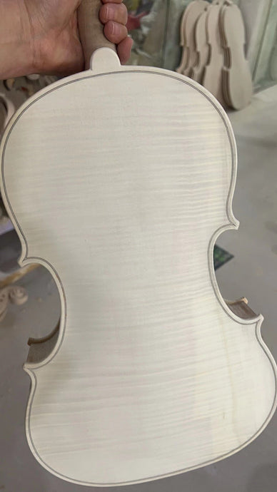 Fully Hand Planed Maple White Embryo Viola 16.5