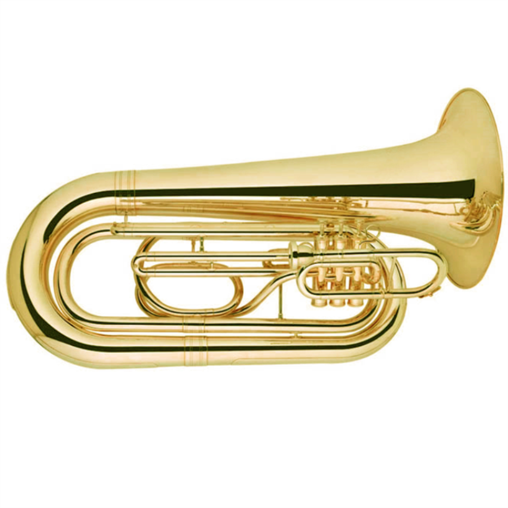 Gold Lacquer Marching Tuba Cupronickel Tuning Pipe Brass Leadpipe Tone