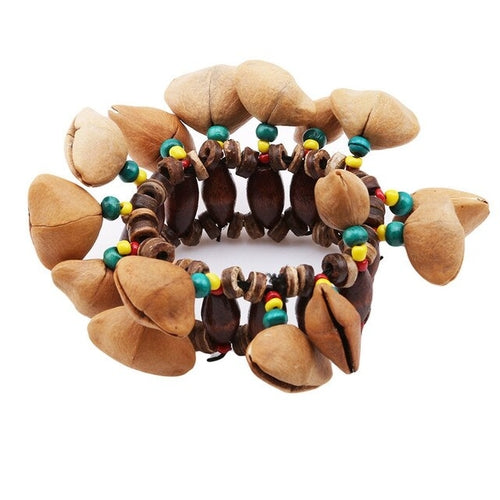 Handmade Nuts Shell Bracelet Handbell For Djembe African Drum Conga