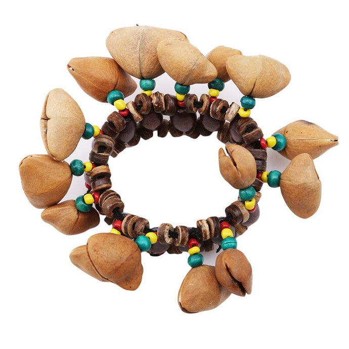 Handmade Nuts Shell Bracelet Handbell For Djembe African Drum Conga