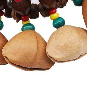 Handmade Nuts Shell Bracelet Handbell For Djembe African Drum Conga