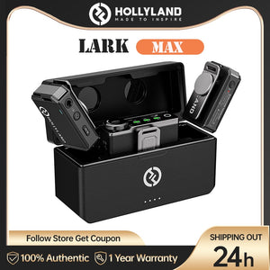 Hollyland Lark Max Professional Wireless Lapel Lavalier Microphone for