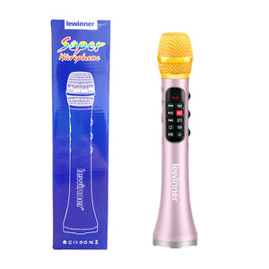 Lewinner L-1098 Karaoke Microphone 30w Professional Wireless Bluetooth