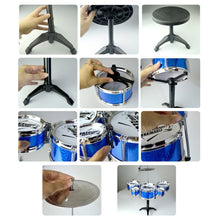 Load image into Gallery viewer, Musical Instrument Toy For Children 5 Drums Simulation Jazz Drum Kit