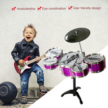 Load image into Gallery viewer, Musical Instrument Toy For Children 5 Drums Simulation Jazz Drum Kit