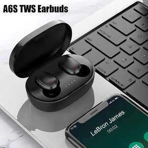 Original A6S TWS Headset Wireless Earphones Bluetooth Headphones Sport