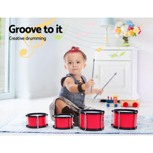 Load image into Gallery viewer, Keezi Kids 7 Drum Set Junior Drums Kit Musical Play Toys Childrens