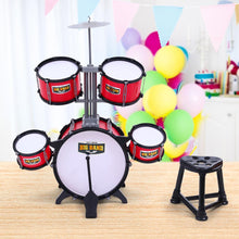 Load image into Gallery viewer, Keezi Kids 7 Drum Set Junior Drums Kit Musical Play Toys Childrens