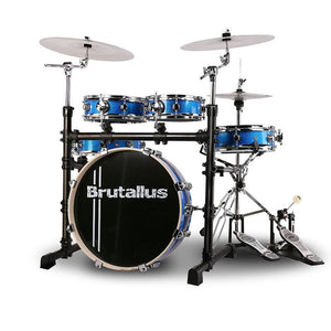Portable Drum Set 5 Drums 3 Cymbals Mute Double sided Drum Adult