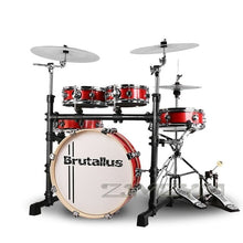 Load image into Gallery viewer, Portable drum set 5 drums 3 cymbals mute double sided drum adult