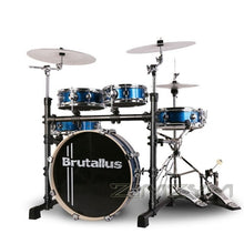 Load image into Gallery viewer, Portable drum set 5 drums 3 cymbals mute double sided drum adult