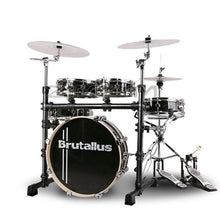 Load image into Gallery viewer, Portable drum set 5 drums 3 cymbals mute double sided drum adult