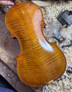Powerful Clear Tone! Handmade Violin 4/4 Stradivarius violino set