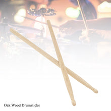 Load image into Gallery viewer, Professional Wooden Drum Sticks For Beginners 5A Oak Wood Drumsticks