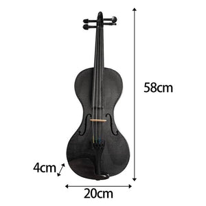 Pure Carbon Fiber Violin 4/4 1/2 Adults Kids Violin Music Instruments