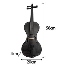 Load image into Gallery viewer, Pure Carbon Fiber Violin 4/4 1/2 Adults Kids Violin Music Instruments