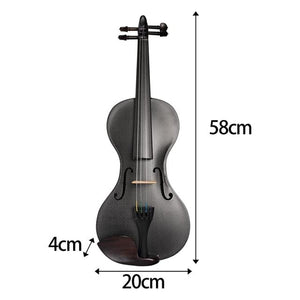 Pure Carbon Fiber Violin 4/4 1/2 Adults Kids Violin Music Instruments