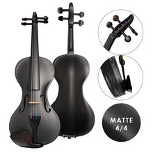 Load image into Gallery viewer, Pure Carbon Fiber Violin 4/4 1/2 Adults Kids Violin Music Instruments