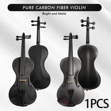 Load image into Gallery viewer, Pure Carbon Fiber Violin 4/4 1/2 Adults Kids Violin Music Instruments