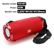 Load image into Gallery viewer, Portable Wireless Bluetooth Speaker Tg187 | 50w High Power Bluetooth