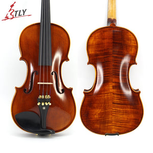 TONGLING Handmade Advanced Violin Oil Varnish Nature Flamed Maple
