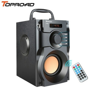 Toproad Portable Bluetooth Speaker Wireless Stereo Subwoofer Bass