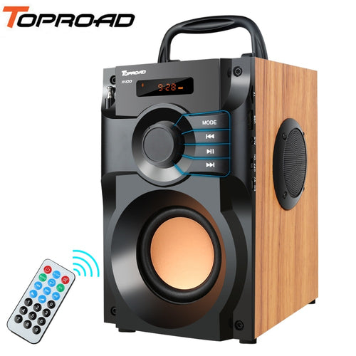 Toproad Portable Bluetooth Speaker Wireless Stereo Subwoofer Bass