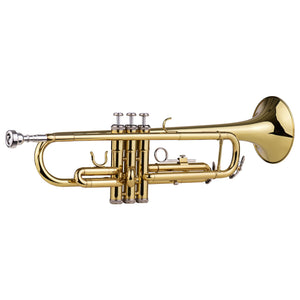 Trumpet Bb B Flat Brass Exquisite With Mouthpiece Gloves Musical