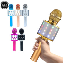 Load image into Gallery viewer, WS858 Portable Bluetooth Wireless Karaoke Microphone Professional