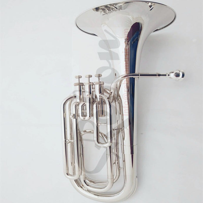Weifang Rebon B key Nickel Silver Baritone tuba with soft case| |