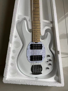 Wholesale White Music Man 5 Strings Electric Bass Guitar With